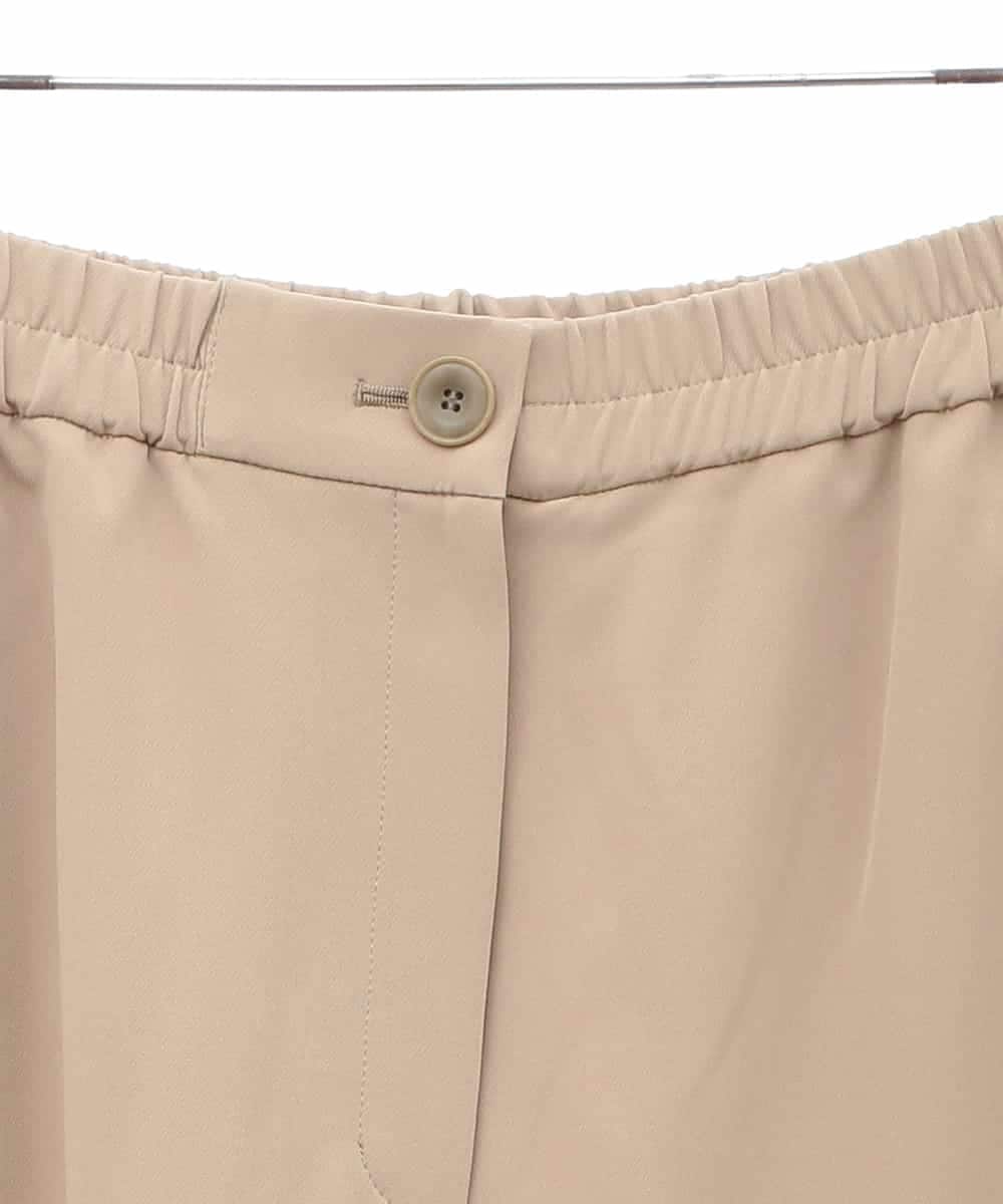 RLLAA32280 HIROKO BIS GRANDE(ヒロコ ビス グランデ) 【大きいサイズ】ダブルクロスワイドパンツ /洗える ベージュ