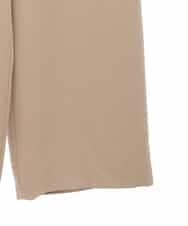 RLLAA32280 HIROKO BIS GRANDE(ヒロコ ビス グランデ) 【大きいサイズ】ダブルクロスワイドパンツ /洗える ベージュ