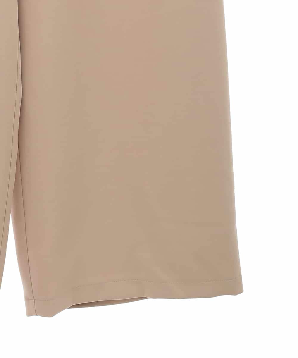 RLLAA32280 HIROKO BIS GRANDE(ヒロコ ビス グランデ) 【大きいサイズ】ダブルクロスワイドパンツ /洗える ベージュ