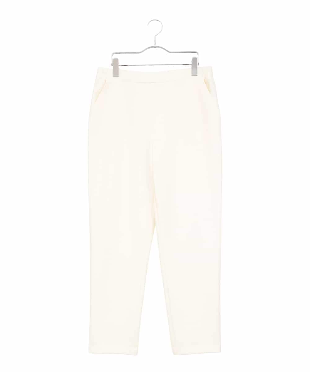 RLLAE20250 HIROKO BIS GRANDE 【大きいサイズ】両面起毛デザインプルオンパンツ /洗える