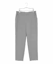 RLLAE20250 HIROKO BIS GRANDE(ヒロコ ビス グランデ) 【大きいサイズ】両面起毛デザインプルオンパンツ /洗える グレー