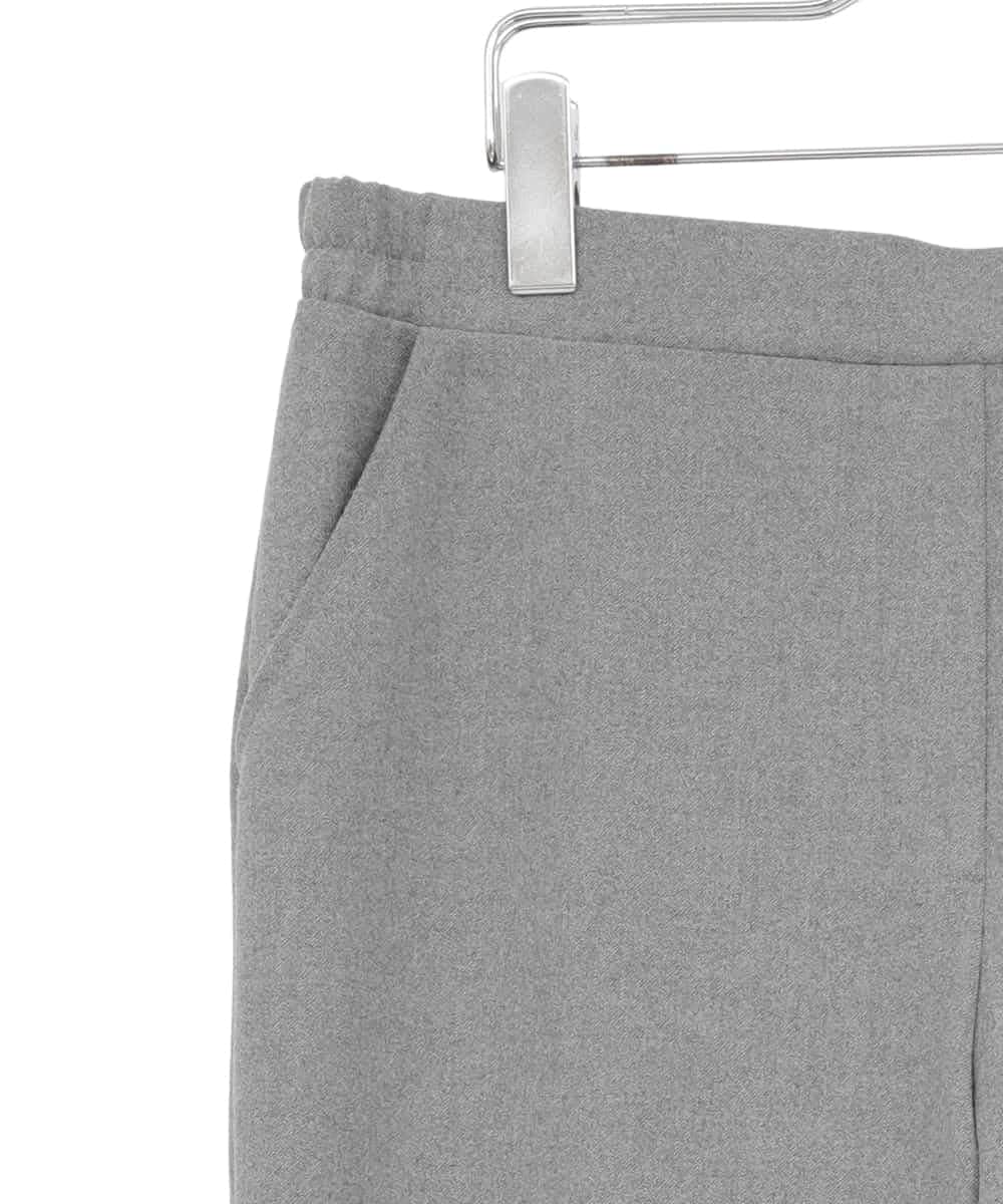 RLLAE20250 HIROKO BIS GRANDE(ヒロコ ビス グランデ) 【大きいサイズ】両面起毛デザインプルオンパンツ /洗える グレー