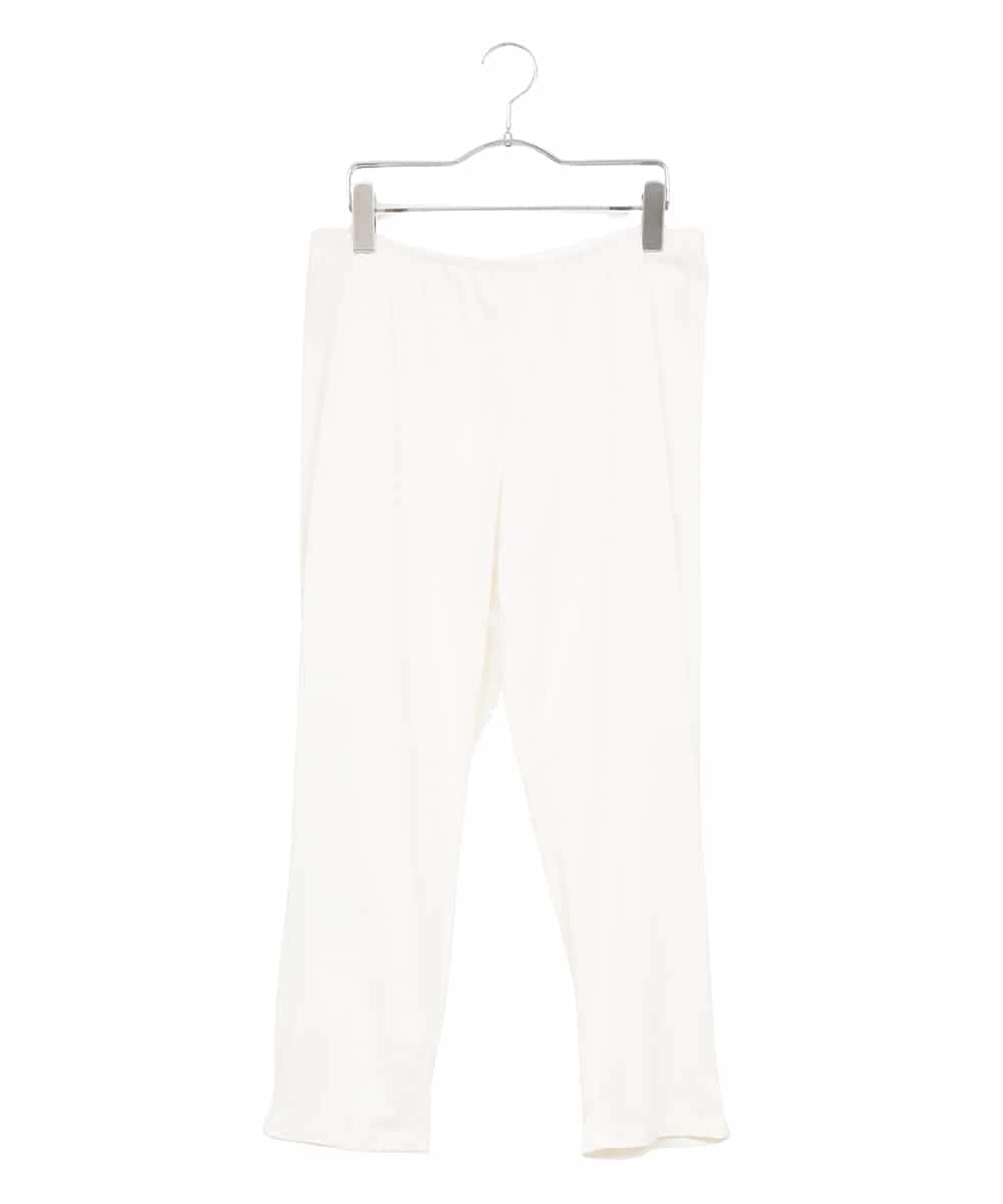 RLLAE20250 HIROKO BIS GRANDE(ヒロコ ビス グランデ) 【大きいサイズ】両面起毛デザインプルオンパンツ /洗える グレー