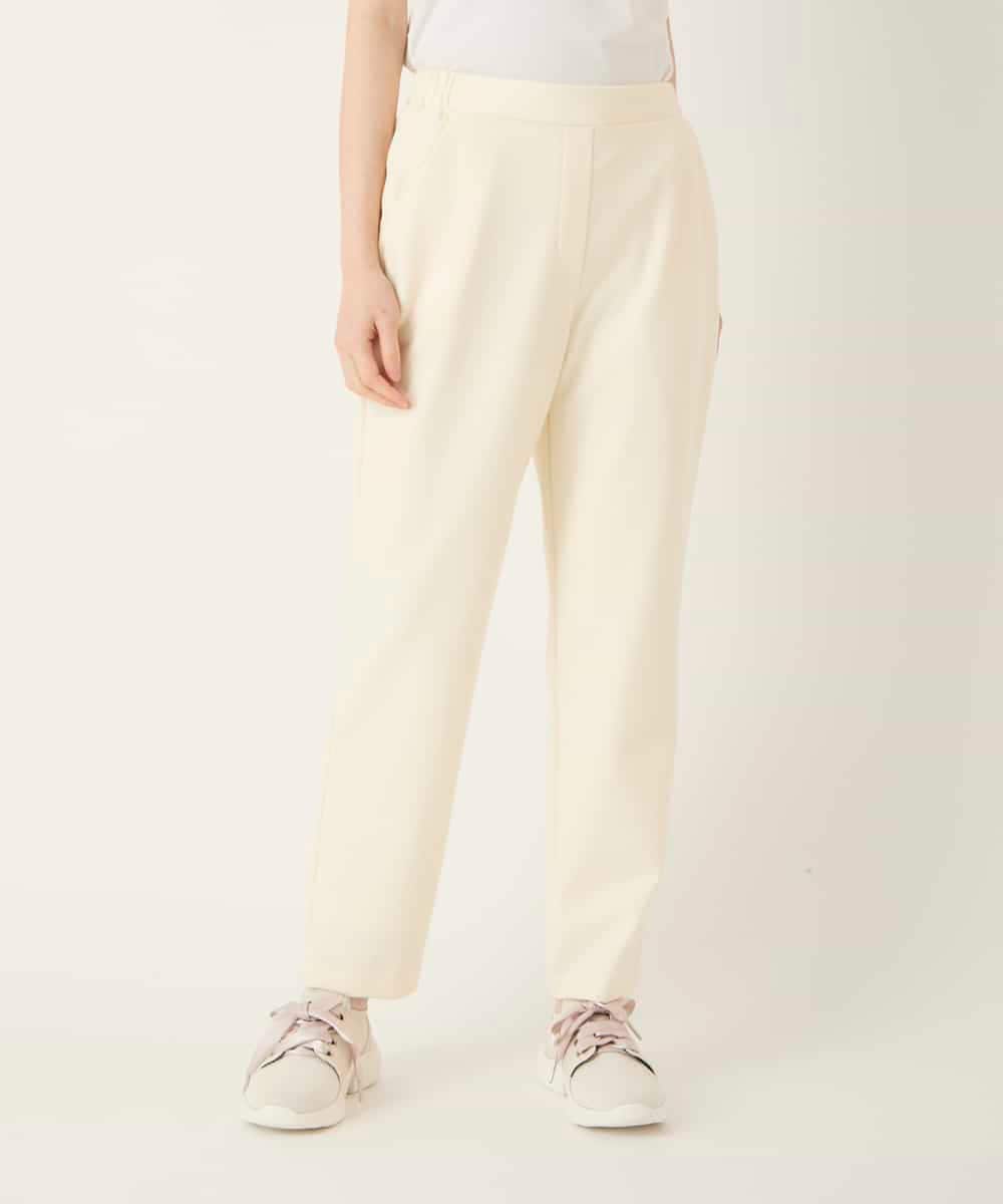 RLLAE20250 HIROKO BIS GRANDE(ヒロコ ビス グランデ) 【大きいサイズ】両面起毛デザインプルオンパンツ /洗える グレー