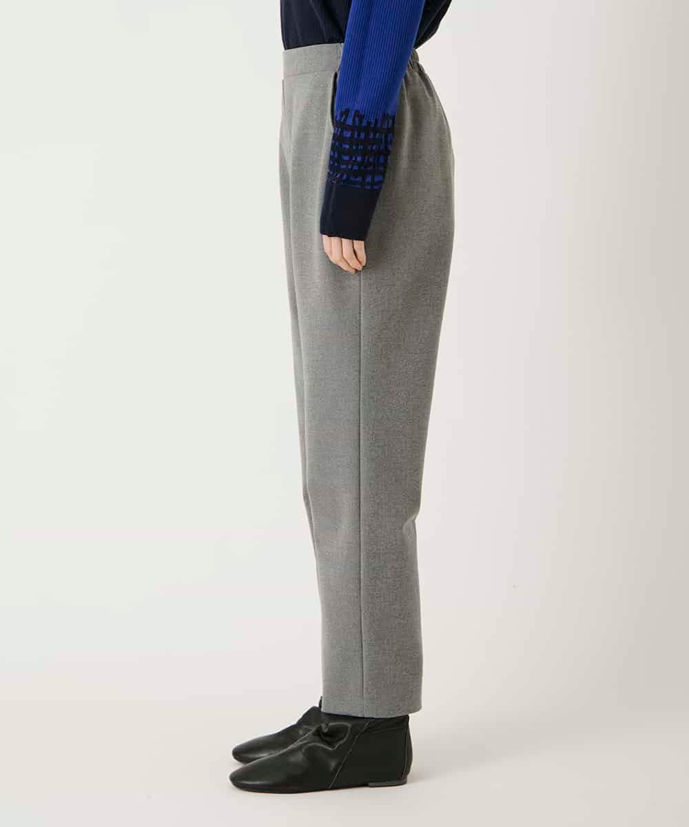 RLLAE20250 HIROKO BIS GRANDE(ヒロコ ビス グランデ) 【大きいサイズ】両面起毛デザインプルオンパンツ /洗える グレー