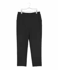 RLLAE20250 HIROKO BIS GRANDE(ヒロコ ビス グランデ) 【大きいサイズ】両面起毛デザインプルオンパンツ /洗える ブラック