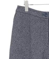 RLLAE21250 HIROKO BIS GRANDE(ヒロコ ビス グランデ) ネップツイードワイドプルオンパンツ ネイビー