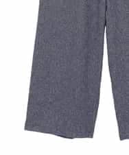 RLLAE21250 HIROKO BIS GRANDE(ヒロコ ビス グランデ) ネップツイードワイドプルオンパンツ ネイビー