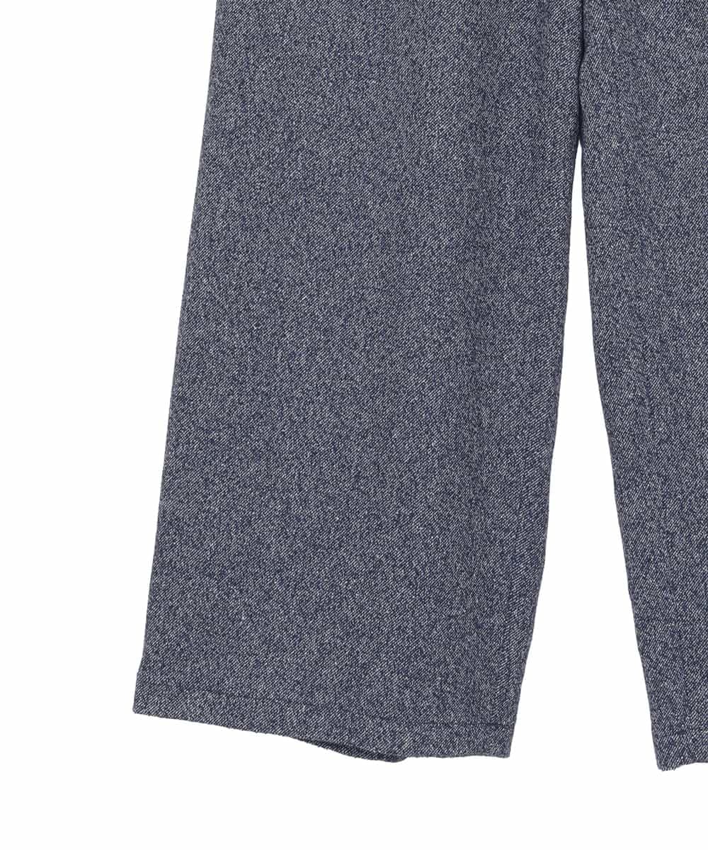 RLLAE21250 HIROKO BIS GRANDE(ヒロコ ビス グランデ) ネップツイードワイドプルオンパンツ ネイビー