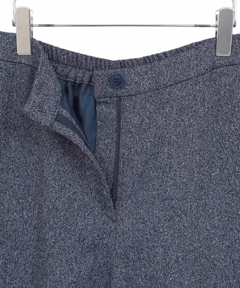 RLLAE21250 HIROKO BIS GRANDE(ヒロコ ビス グランデ) ネップツイードワイドプルオンパンツ ネイビー