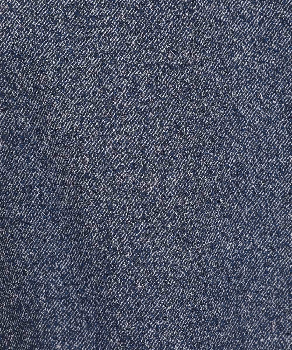 RLLAE21250 HIROKO BIS GRANDE(ヒロコ ビス グランデ) ネップツイードワイドプルオンパンツ ネイビー