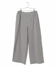 RLLAF30250 HIROKO BIS GRANDE(ヒロコ ビス グランデ) 【大きいサイズ/アルガンオイル加工】ストレッチワイドパンツ グレー