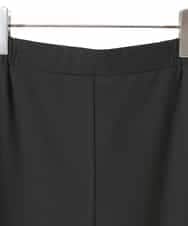 RLLAF30250 HIROKO BIS GRANDE(ヒロコ ビス グランデ) 【大きいサイズ/アルガンオイル加工】ストレッチワイドパンツ ブラック