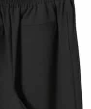 RLLAF30250 HIROKO BIS GRANDE(ヒロコ ビス グランデ) 【大きいサイズ/アルガンオイル加工】ストレッチワイドパンツ ブラック