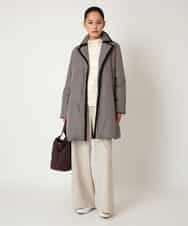 RLLAF30250 HIROKO BIS GRANDE(ヒロコ ビス グランデ) 【大きいサイズ/アルガンオイル加工】ストレッチワイドパンツ ブラック