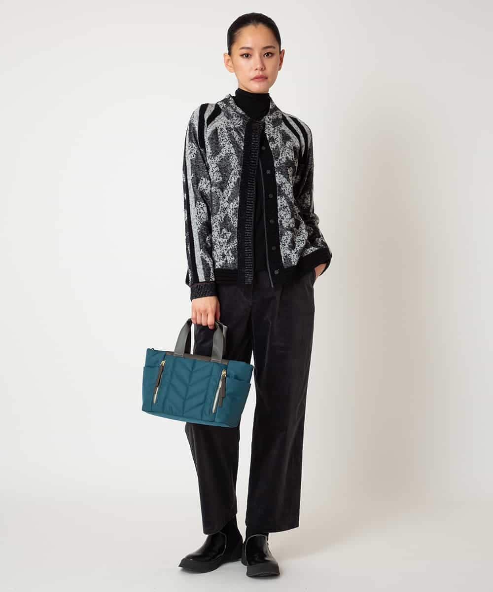 RLLAF31250 HIROKO BIS GRANDE(ヒロコ ビス グランデ) 【大きいサイズ】ストレッチコーデュロイパンツ ネイビー