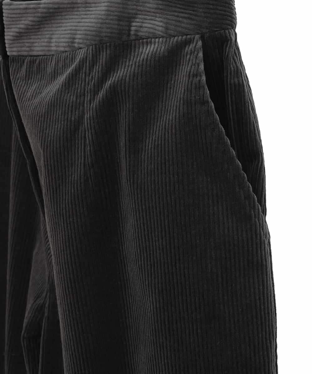 RLLAF31250 HIROKO BIS GRANDE(ヒロコ ビス グランデ) ストレッチコーデュロイパンツ ダークグレー