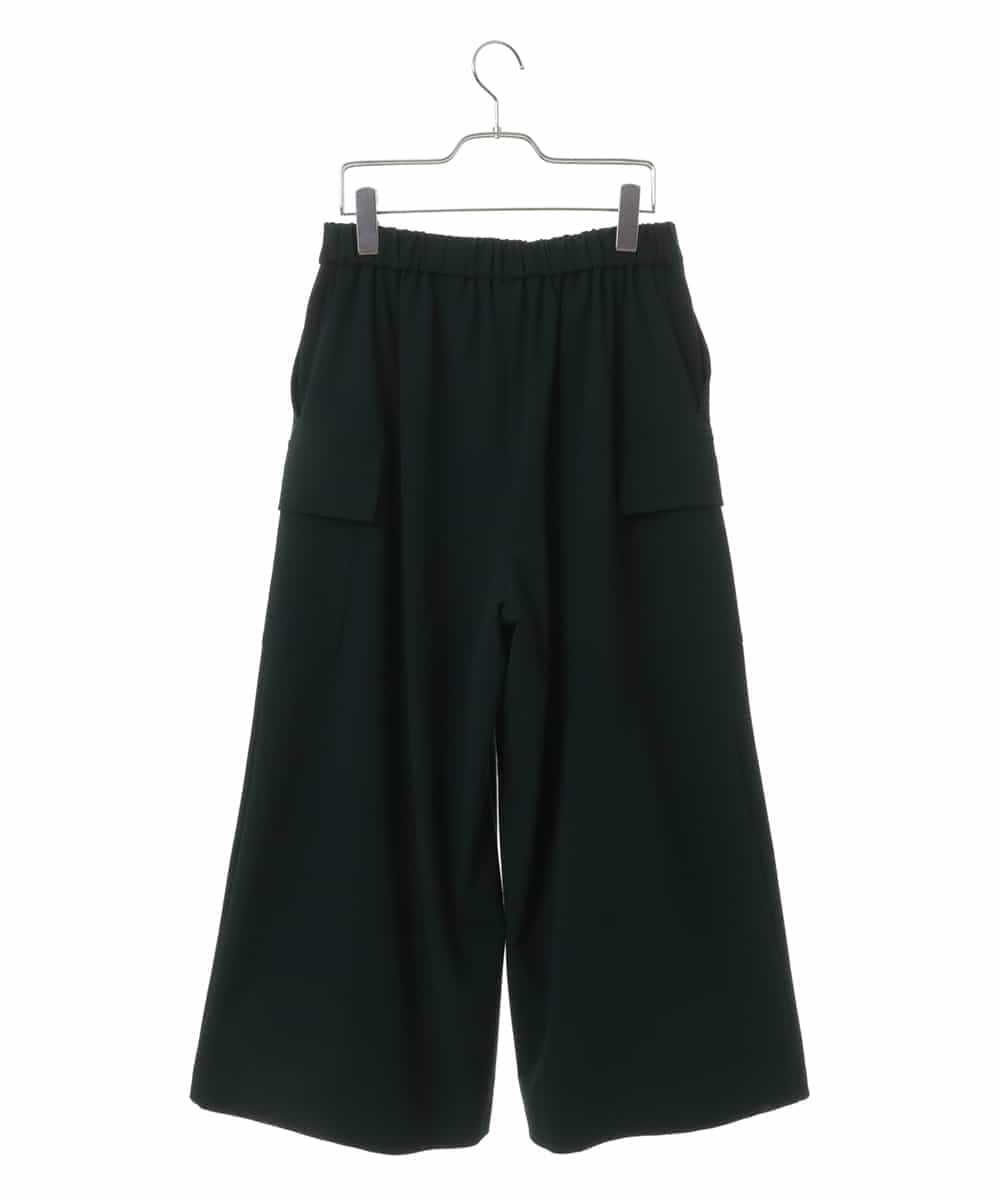 RLLAV20280 HIROKO BIS GRANDE(ヒロコ ビス グランデ) 【洗える】カーゴポケットデザインワイドパンツ グリーン