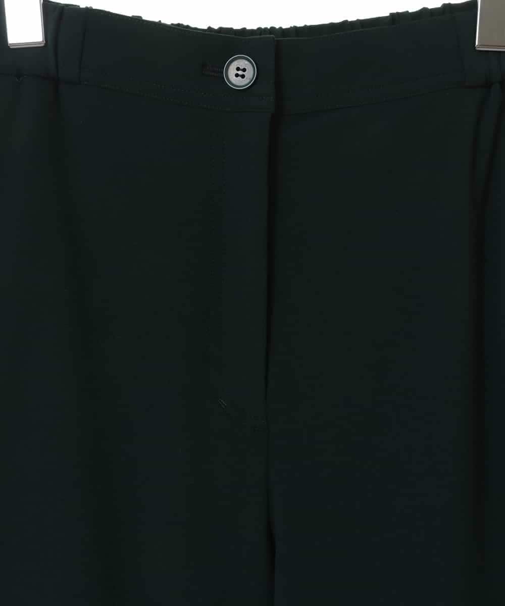 RLLAV20280 HIROKO BIS GRANDE(ヒロコ ビス グランデ) 【洗える】カーゴポケットデザインワイドパンツ グリーン