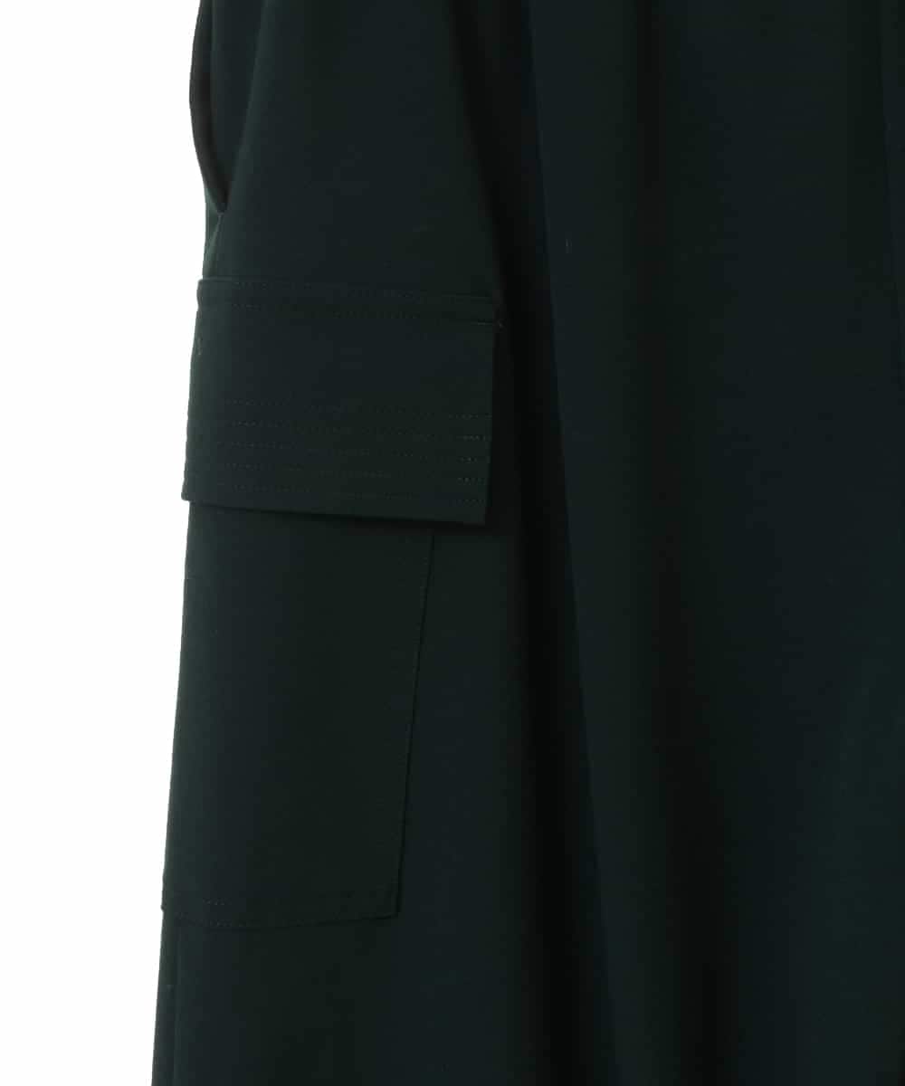 RLLAV20280 HIROKO BIS GRANDE(ヒロコ ビス グランデ) 【洗える】カーゴポケットデザインワイドパンツ グリーン