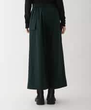 RLLAV20280 HIROKO BIS GRANDE(ヒロコ ビス グランデ) 【洗える】カーゴポケットデザインワイドパンツ グリーン