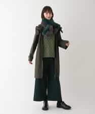 RLLAV20280 HIROKO BIS GRANDE(ヒロコ ビス グランデ) 【洗える】カーゴポケットデザインワイドパンツ グリーン