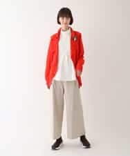 RLLAV20280 HIROKO BIS GRANDE(ヒロコ ビス グランデ) 【洗える】カーゴポケットデザインワイドパンツ グリーン