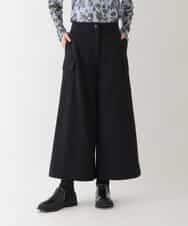 RLLAV20280 HIROKO BIS GRANDE(ヒロコ ビス グランデ) 【洗える】カーゴポケットデザインワイドパンツ ネイビー