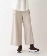 RLLAV20280 HIROKO BIS GRANDE(ヒロコ ビス グランデ) 【洗える】カーゴポケットデザインワイドパンツ アイボリー