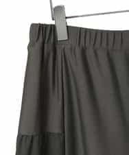 RLLCE01200 HIROKO BIS GRANDE(ヒロコ ビス グランデ) 【大きいサイズ/日本製】エアシルキー切り替えギャザーパンツ カーキ