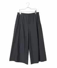 RLLCE01200 HIROKO BIS GRANDE(ヒロコ ビス グランデ) 【大きいサイズ/日本製】エアシルキー切り替えギャザーパンツ グレー