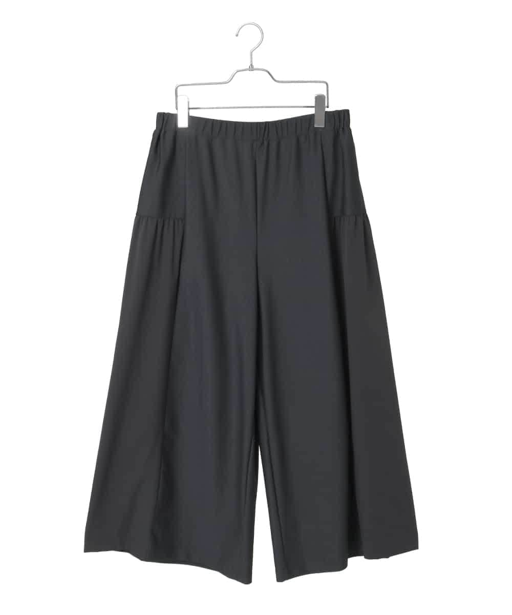 RLLCE01200 HIROKO BIS GRANDE 【大きいサイズ/日本製】エアシルキー切り替えギャザーパンツ