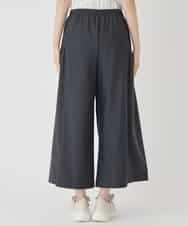 RLLCE01200 HIROKO BIS GRANDE(ヒロコ ビス グランデ) 【大きいサイズ/日本製】エアシルキー切り替えギャザーパンツ グレー