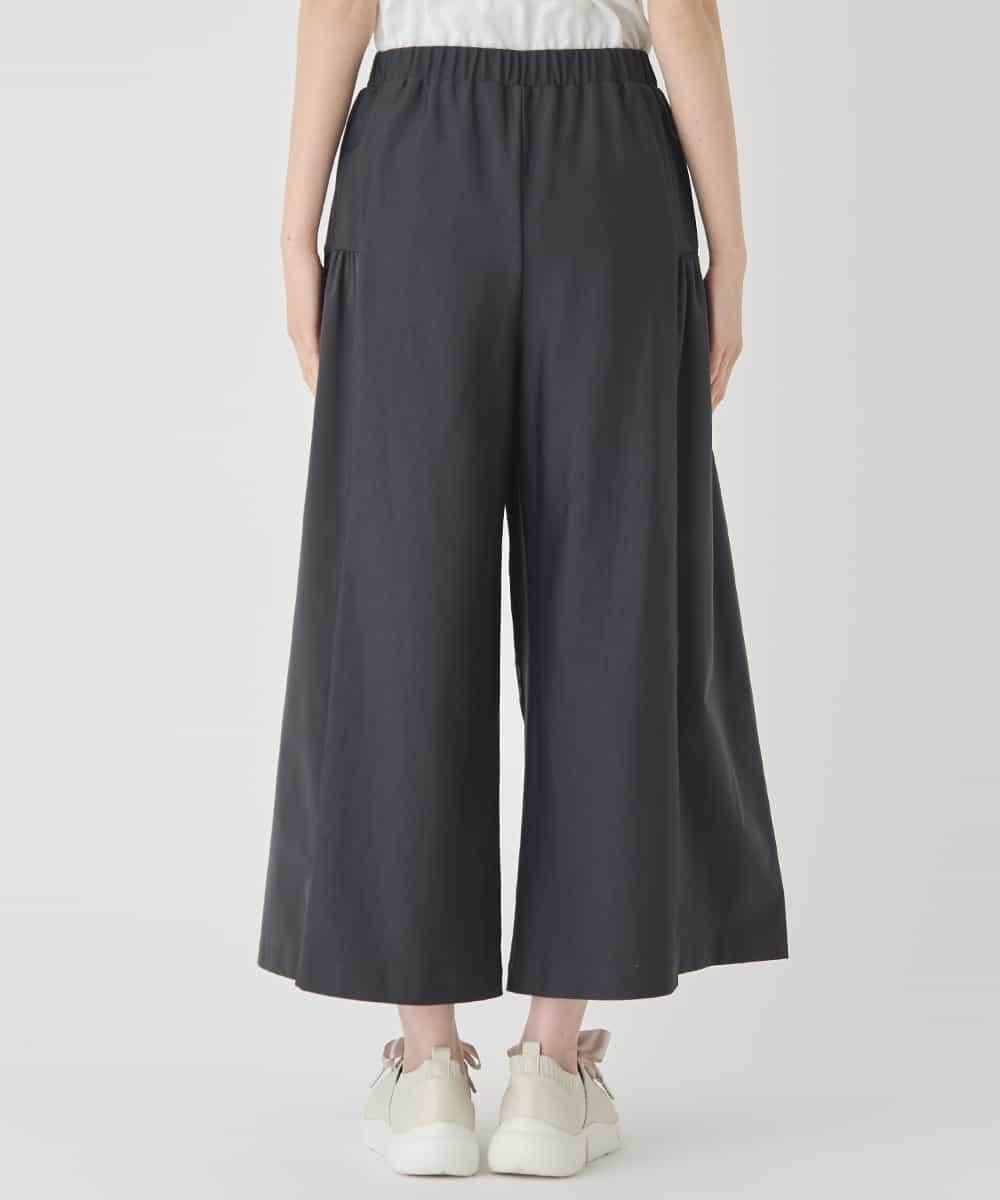 RLLCE01200 HIROKO BIS GRANDE(ヒロコ ビス グランデ) 【大きいサイズ/日本製】エアシルキー切り替えギャザーパンツ グレー