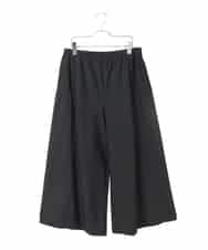 RLLCE01200 HIROKO BIS GRANDE(ヒロコ ビス グランデ) 【大きいサイズ/日本製】エアシルキー切り替えギャザーパンツ ブラック