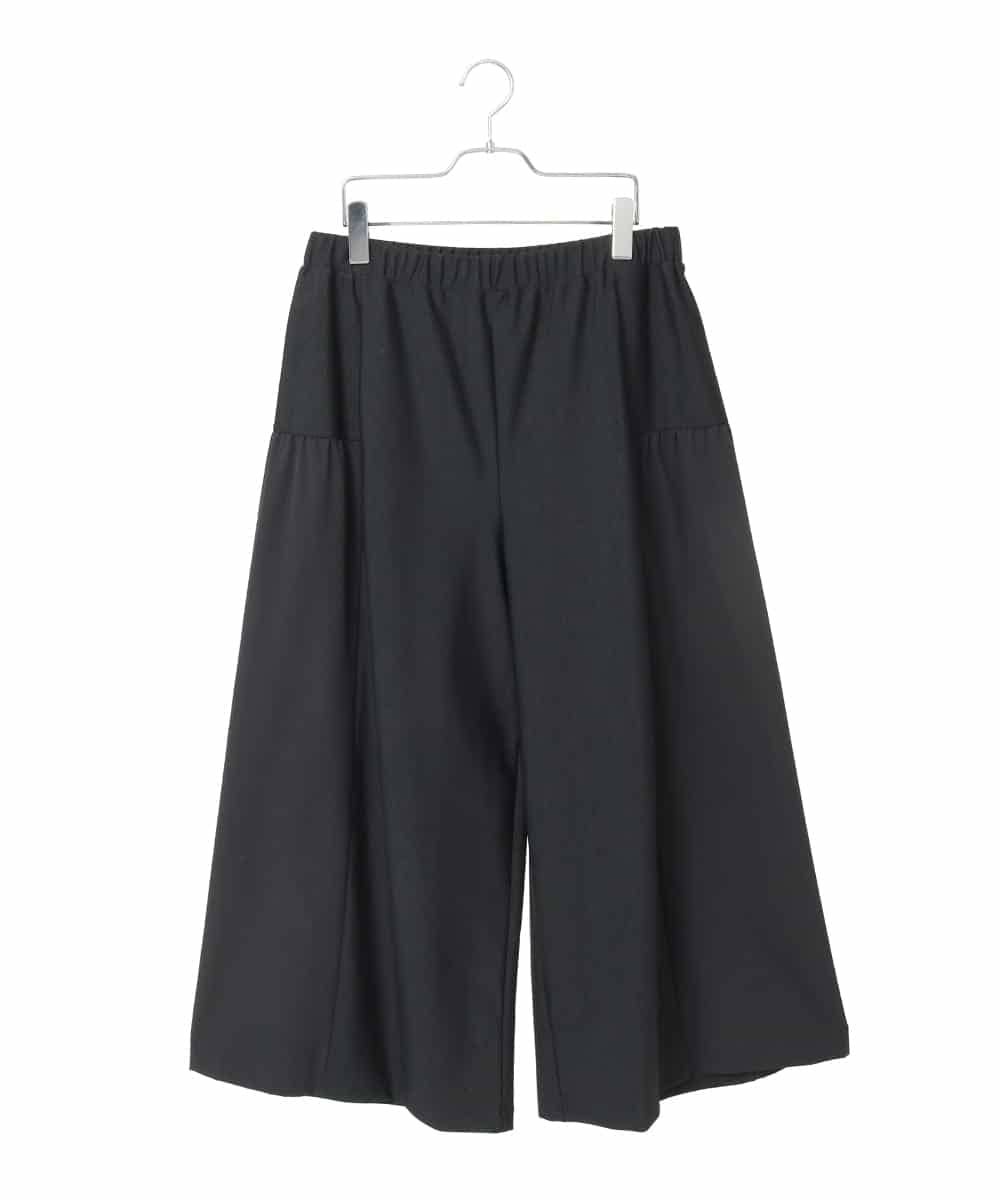 RLLCE01200 HIROKO BIS GRANDE 【大きいサイズ/日本製】エアシルキー切り替えギャザーパンツ