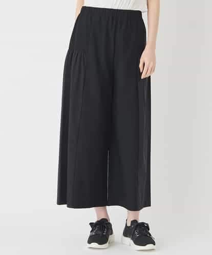 RLLCE01200 HIROKO BIS GRANDE 【大きいサイズ/日本製】エアシルキー切り替えギャザーパンツ