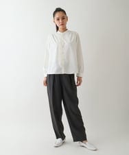 RLLDA30280 HIROKO BIS GRANDE(ヒロコ ビス グランデ) 【大きいサイズ】ストレッチセンタープレスパンツ ネイビー