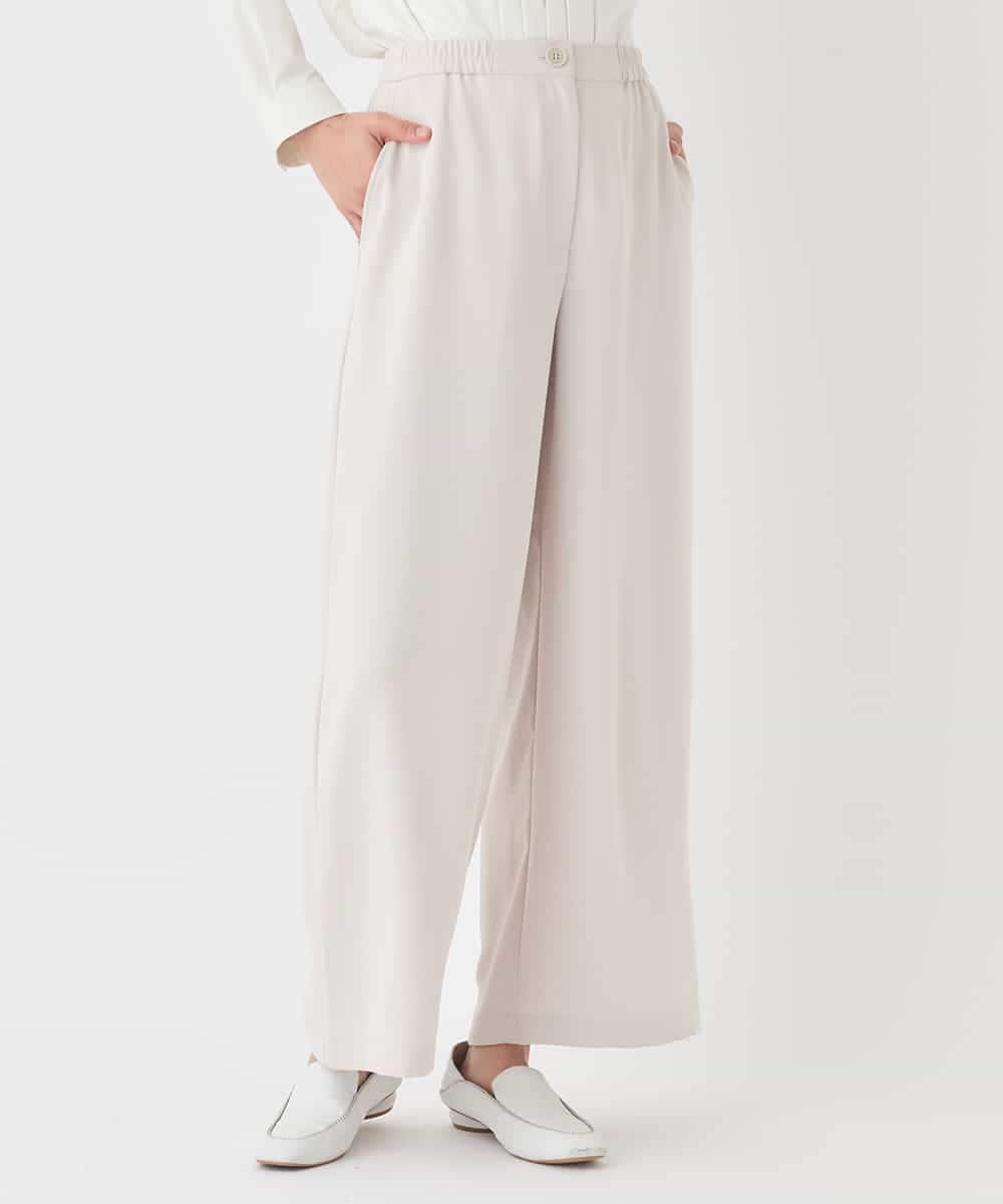 RLLDD04310 HIROKO BIS GRANDE(ヒロコ ビス グランデ) 【大きいサイズ】ナチュラルストレッチスラックス ベージュ