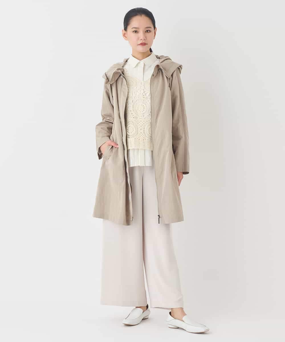 RLLDD04310 HIROKO BIS GRANDE(ヒロコ ビス グランデ) 【大きいサイズ】ナチュラルストレッチスラックス ベージュ