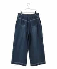 RLLED12270 HIROKO BIS GRANDE(ヒロコ ビス グランデ) ステッチポイントストレッチデニムパンツ ネイビー