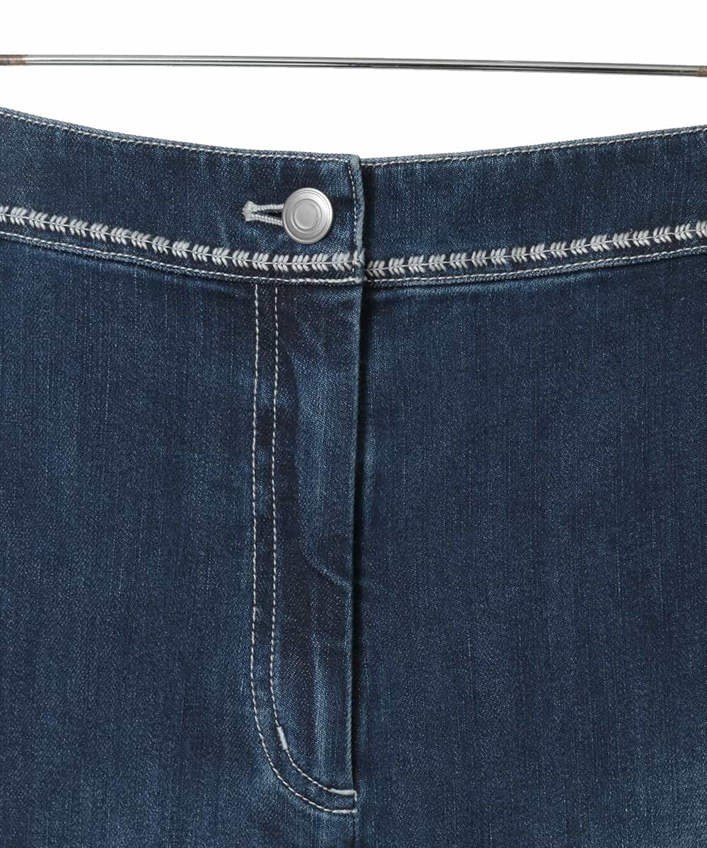 RLLED12270 HIROKO BIS GRANDE(ヒロコ ビス グランデ) ステッチポイントストレッチデニムパンツ ネイビー
