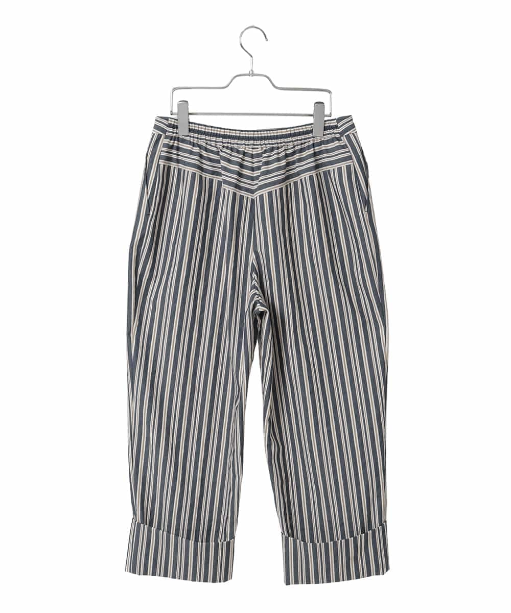 RLLED16290 HIROKO BIS GRANDE(ヒロコ ビス グランデ) ストライプクロップドパンツ ネイビー