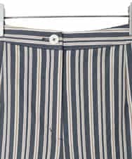 RLLED16290 HIROKO BIS GRANDE(ヒロコ ビス グランデ) ストライプクロップドパンツ ネイビー