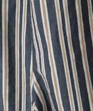 RLLED16290 HIROKO BIS GRANDE(ヒロコ ビス グランデ) ストライプクロップドパンツ ネイビー