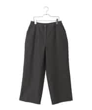 RLLED46350 HIROKO BIS GRANDE(ヒロコ ビス グランデ) ジャカードストレートパンツ ダークグレー