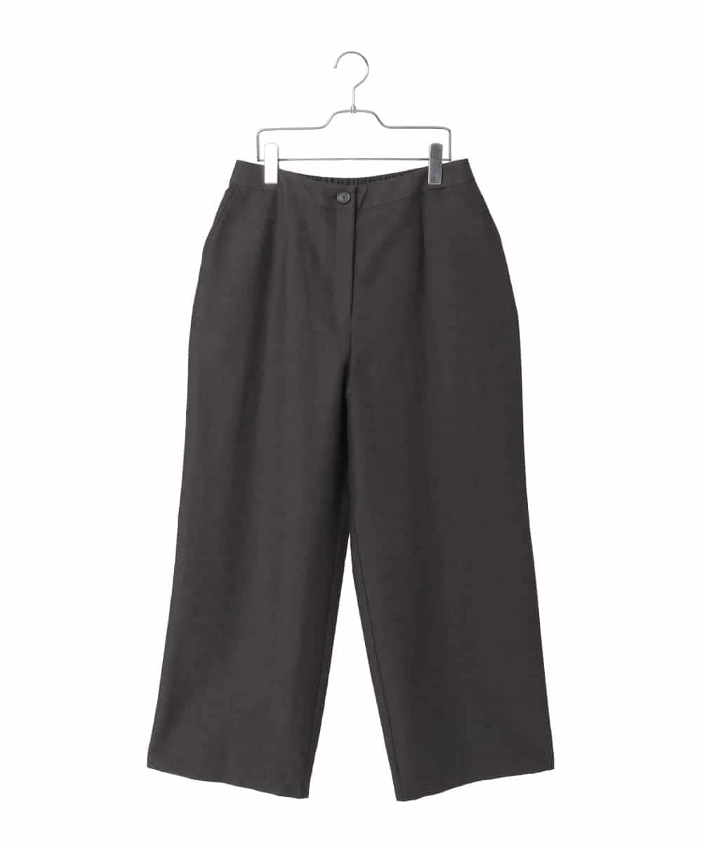 RLLED46350 HIROKO BIS GRANDE(ヒロコ ビス グランデ) ジャカードストレートパンツ ダークグレー