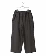 RLLED46350 HIROKO BIS GRANDE(ヒロコ ビス グランデ) ジャカードストレートパンツ ダークグレー