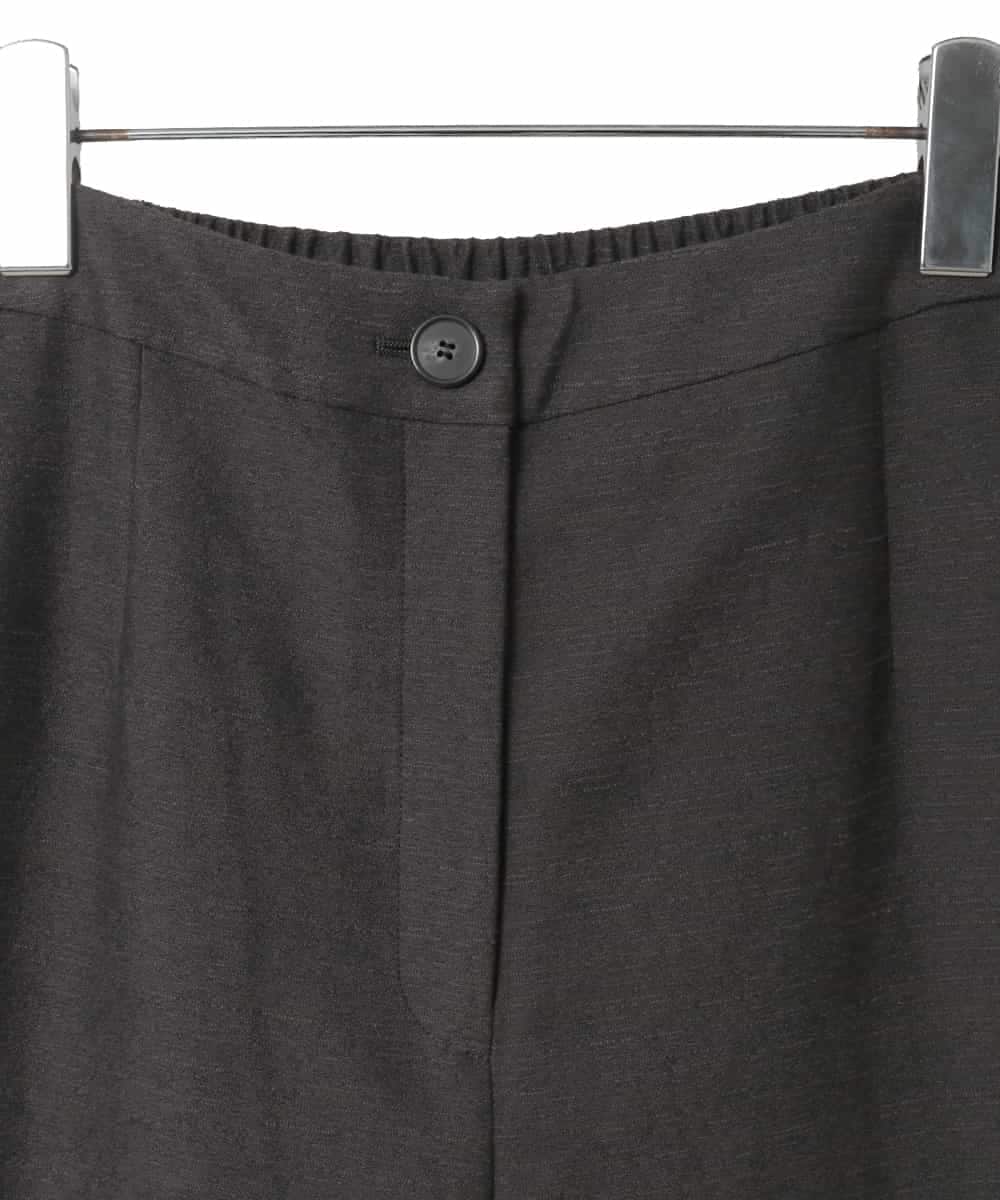 RLLED46350 HIROKO BIS GRANDE(ヒロコ ビス グランデ) ジャカードストレートパンツ ダークグレー