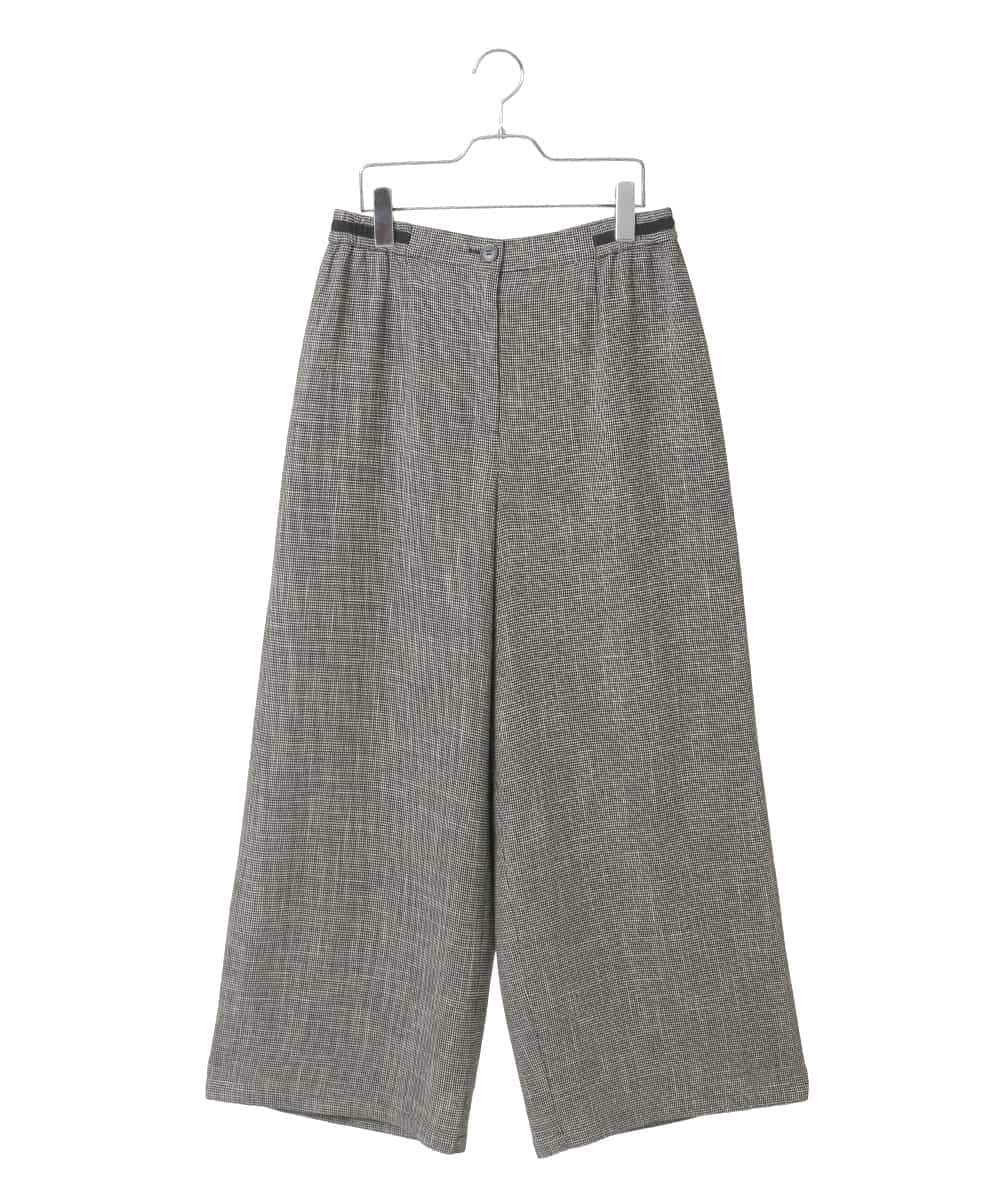 RLLFD03290 HIROKO BIS GRANDE(ヒロコ ビス グランデ) ツイーディーメッシュワイドパンツ ブラック